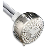 Waterpik TRS-529E Power Spray Shower Head 5-Modes 1.8 GPM, Brushed Nickel