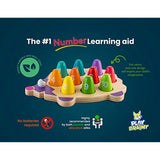 Play Brainy™ Fun, Kid-Friendly and Math Educational- Easy Number Game-Toddler Puzzle- 3D Baby Animal Hedgehog Puzzle- STEM Montessori Learning Toy- Ideal for Baby, Toddler, and Kids.