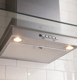 Cafe 36" Matte White Glass Canopy Chimney Wall Hood