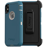 OtterBox DEFENDER SERIES SCREENLESS EDITION Case for iPhone Xs & iPhone X - Retail Packaging - BIG SUR (PALE BEIGE/CORSAIR)