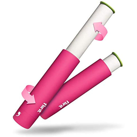Flint Retractable Lint Roller, Refillable, 30 Sheets, Pink