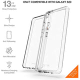 Gear4 ZAGG Crystal Palace Designed for Samsung Galaxy S20 Case, Advanced Impact Protection by D3O - Clear