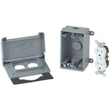 THOMAS & BETTS WPKDTR-H-G Red Dot Weatherproof Electrical Box Outdoor Outlet Kit