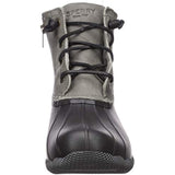 Sperry Womens Saltwater Boots, Black/Grey, 11