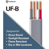 SOUTHWIRE COMPANY #13058355 250' 12/3 W/G UF Cable