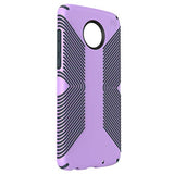 Speck Products Moto Z4 Next Gen Case, Presidio Grip, Jelly Purple/Charcoal Grey