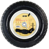 Marathon 20265 Universal Fit Pneumatic (Air-Filled) Wheelbarrow Tire 3" Centered Hub 5/8" Nylon Bushing with Spacer Kit Included