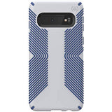Speck Products Presidio Grip Samsung Galaxy S10 Case, Microchip Grey/Ballpoint Blue (124589-7569)