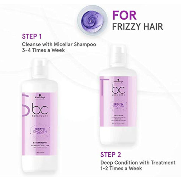 Schwarzkopf Bc Bonacure Keratin Smooth Perfect Shampoo By for Unisex - 33.8 Ounce Shampoo, 33.8 Ounce