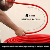 SUPPLY GIANT APR34100 PEX A Tubing for Potable Water Non-Barrier Pipe 3/4 in. x 100 Feet, Red