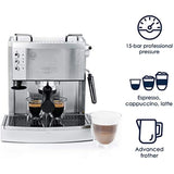 De'Longhi 15 bar Pump Espresso Maker, EC702, Metal