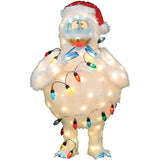 ProductWorks 32-Inch Pre-Lit Rudolph The Red-Nosed Reindeer Bumble Christmas Yard Decoration, 80 Lights