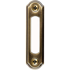 Heath Zenith SL-550-00 Wired LED Push Button, Antique Brass