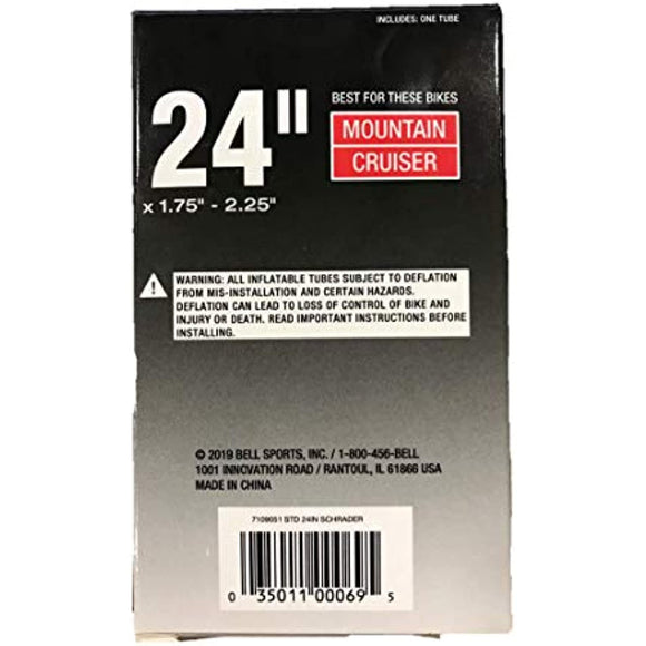 Bell Sports Cycle Products 7064263 Inner Tube Univ 24