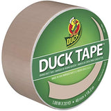 Duck Brand 283264 Color Duct Tape, Single Roll, Beige, 60 Foot