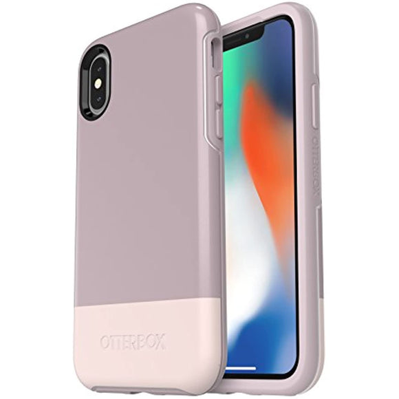 OtterBox SYMMETRY SERIES Case for iPhone Xs & iPhone X - Retail Packaging - SKINNY DIP (WHTE/PALE MAUVE/SKINNY DIP)