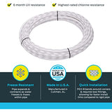 SharkBite U855W100 PEX Pipe 3/8 Inch, White, Flexible Water Pipe Tubing, Potable