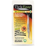 TickEase Dual-Tipped Tick Remover Tool, Tick Tweezers for Humans & Pets, First Aid Tweezers with Magnifier & Tick Testing Instructions