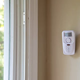 SABRE HS-MSA Loud dB Siren and 120 Degree Wide Angle Detection-DIY Easy Installation Wireless Motion Sensor Home Security Burglar Alarm, White