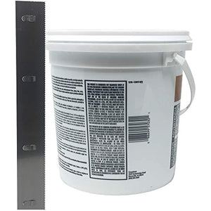 Congoleum DS100 Pressure-Sensitive Adhesive for Resilient Flooring 1 Gallon + Trowel Blade Adaptor