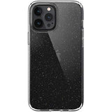 Speck Products Presidio Perfect-Clear + Glitter iPhone 12 Pro Max Case, Clear with Gold Glitter/Clear
