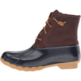 Sperry Womens Saltwater Boots, Tan/Navy, 9 Wide