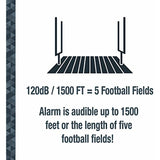 SABRE HS-MSA Loud dB Siren and 120 Degree Wide Angle Detection-DIY Easy Installation Wireless Motion Sensor Home Security Burglar Alarm, White