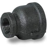 SUPPLY GIANT CNSD4005 2 X 1 Black Malleable Iron Reducing Coupling, 2 in. x 1