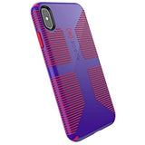 Speck Products CandyShell Grip iPhone Xs Max Case, Ultraviolet Purple/Ruby Red