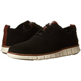 Cole Haan Men's Zerogrand Stitchlite Wingtip Oxford, Black/Ivory, 10.5 Medium US