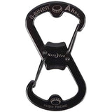 Nite Ize Ahhh Dual Bottle Opener, S-Biner Dual Carabiner with Double-Sided Bottle Openers, Black