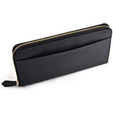 RFID Wallets for Women - The RFID Wallet Includes Organizer Pockets for Credit Cards, Passport, Receipts, Cash, Picture Window, Pen Holder, Wrist Strap, Zippered Pocket and Theft Protection. (Black)