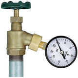 Raven PG260 R1522 2 inch Display Dry Gauges Steel Case, 1/4 inch Npt Center Back Connection, Circular Dial, Polycarbonate Crystal, Black Anodized Aluminum Pointer, and Durability, 60 PSI