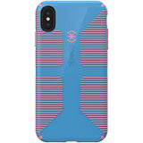 Speck Products iPhone Xs Max Case, CandyShell Grip, Azure Blue/Melon Pink