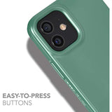tech21 Evo Slim for Apple iPhone 12 Pro Max 5G - Germ Fighting Antimicrobial Phone Case with 8 ft. Drop Protection, Midnight Green