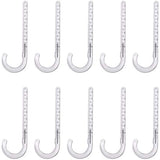 Highcraft PXJHNG034-10 PEX Support J-Hook Hanger with Nails for 3/4 in. Pipe, Rope, Cable Hard Plastic (10 Pack), White