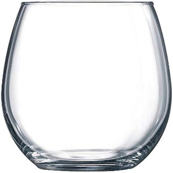 Arc International Luminarc Cachet/Perfection Stemless Wine Glass, (15 Ounce 6 Piece Set, Clear)