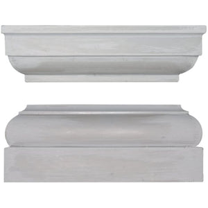 6" Sq F/G Cap/Base Set
