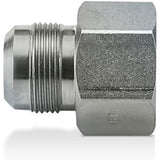 Flextron FTGF-38F38 Gas Connector Adapter Fitting with 3/8" Outer Diameter Flare Thread x 3/8" FIP, Uncoated, for Log & Space Connectors, Excellent Corrosion Resistance, Stainless Steel