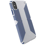 Speck Products Presidio Grip iPhone Xs Max Case, Microchip Grey/Ballpoint Blue (117106-7569)