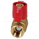 Flextron FTGV-01F01F-2 Gas Ball Valve with 1 In Fip x 1 In FIP Fitting for Gas Connectors With Quarter Turn Lever Handle, Brass Construction, Excellent Corrosion Resistance, CSA Approved (Pack of 2)