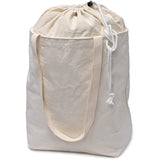 Reusable Canvas Shopping Bag, Extendable - Drawstring Closure. Washable.