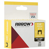 Arrow 591188BL T59 Insulated Black 1/4-Inch by 5/16-Inch, 1/4 Inch X 5/16 Inch, 300 Piece