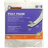 Frost King L341H Polyurethane Foam Tape, 3/8"W, 1/4"T, White