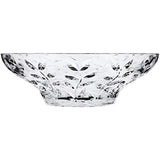 Elegant Crystal Round Bowl with Beautiful leaf design, Serving Bowl, Centerpiece For Home,Office,Wedding Decor, Fruit, Snack, Dessert, Server