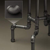Supply Giant CNOM0034 FBA_BMNL0012 1/2"" 90 Degree Malleable Iron Elbow Fitting for High Pressures with Female Thread Connects and Black Finish"