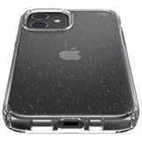 Speck Products Presidio Perfect-Clear + Glitter iPhone 12, iPhone 12 Pro Case, Clear with Gold Glitter/Clear