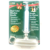 Battery Operated 9 inch Window Candle with Tilt to Change Flame Color and Dusk to Dawn Light Sensor Timer,