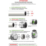 PVC Termination Cap Mesh Screen Vent Cover, Furnace & Roof Vent Cap, Stainless Steel Wire Round Exhaust Pipe Cover End 6" Inner & 6.62" Outer Diameter
