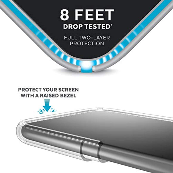 Speck Products Presidio Clear + Print iPhone Xs/iPhone X Case, CanopyFloral Lavender/Clear (117131-7554)